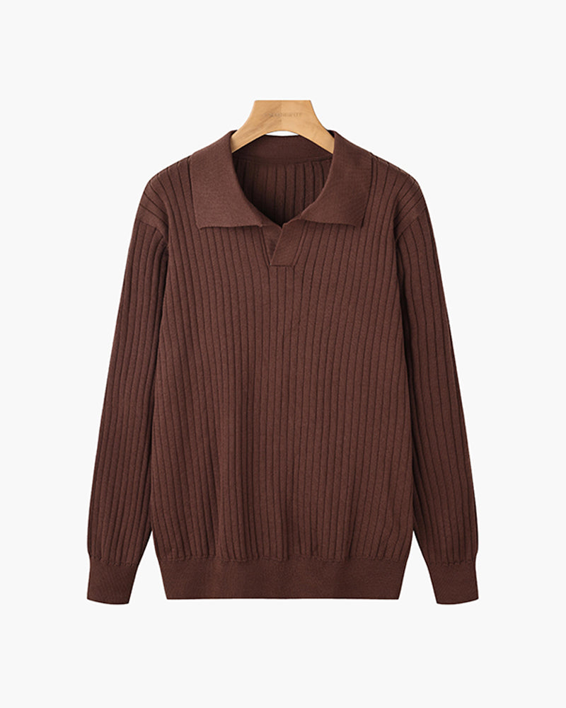 SUWON V-Neck Polo Shirt