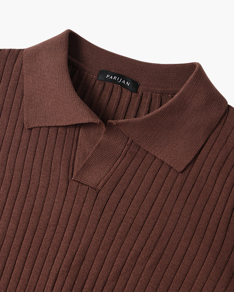 SUWON V-Neck Polo Shirt