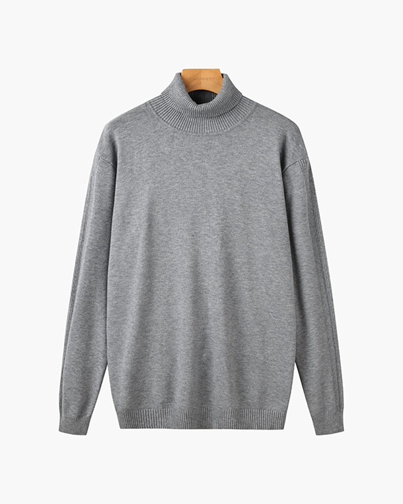 JANGSAN Merino Wool Turtle Neck Sweater