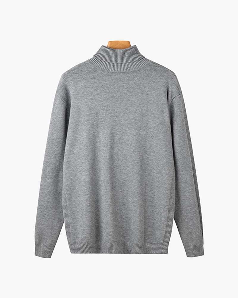 JANGSAN Merino Wool Turtle Neck Sweater