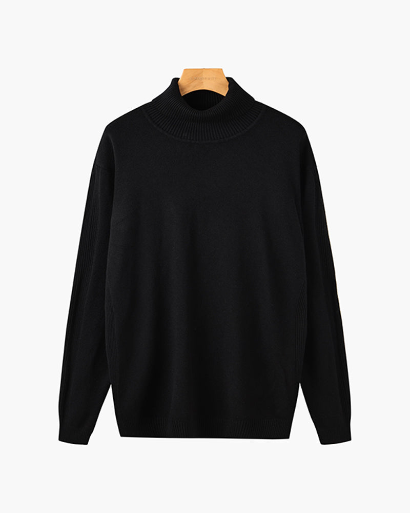 JANGSAN Merino Wool Turtle Neck Sweater