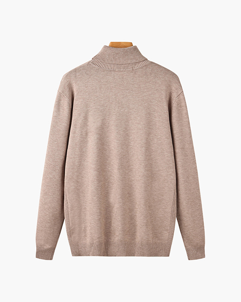 JANGSAN Merino Wool Turtle Neck Sweater