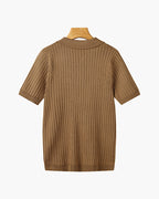 GIMCHEON Knit Polo Top