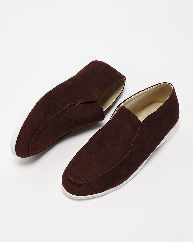 MONACO Suede High-Top Loafers