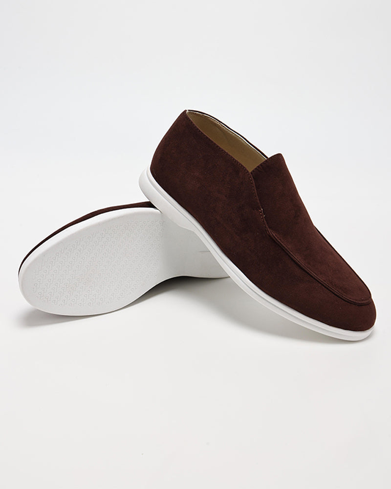 MONACO Suede High-Top Loafers