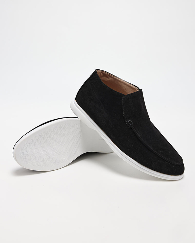 MONACO Suede High-Top Loafers