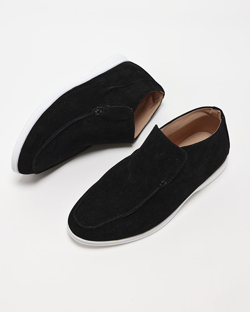 MONACO Suede High-Top Loafers