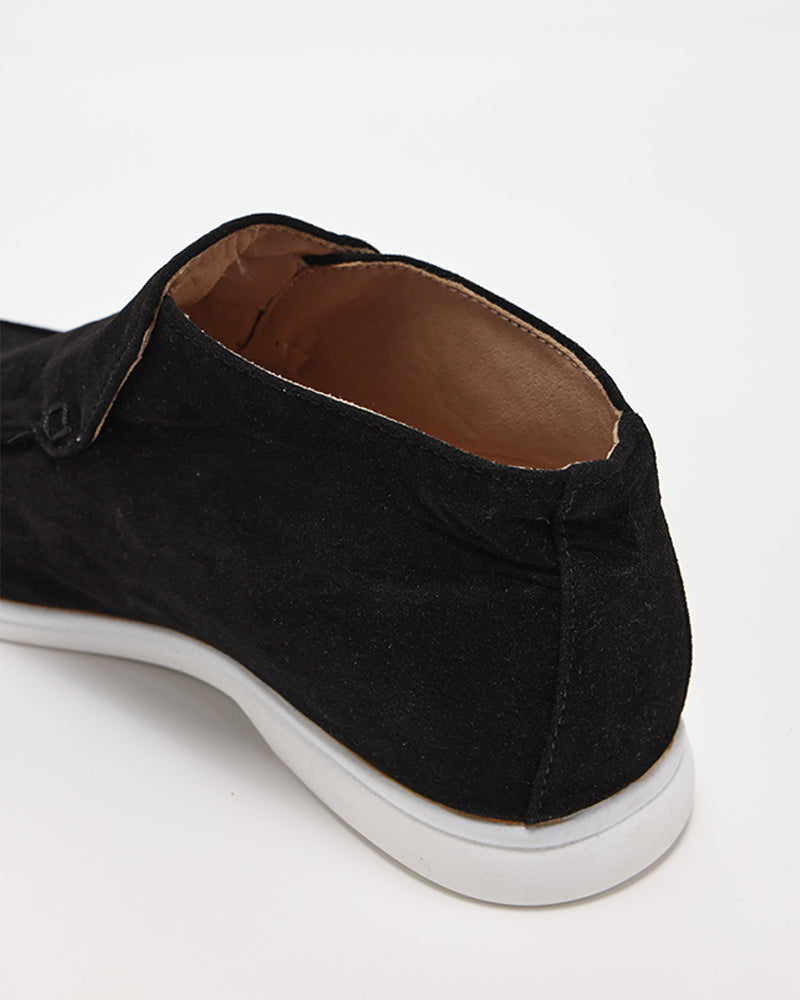 MONACO Suede High-Top Loafers