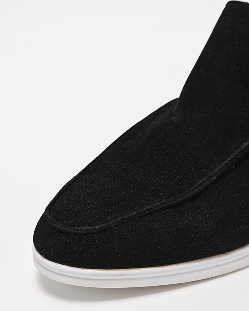 MONACO Suede High-Top Loafers