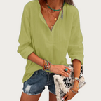Charline - Stylish Long-Sleeve Blouse