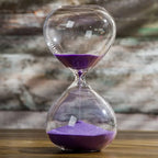 Artistic Glass Hourglass - Stylish Timepiece Decor
