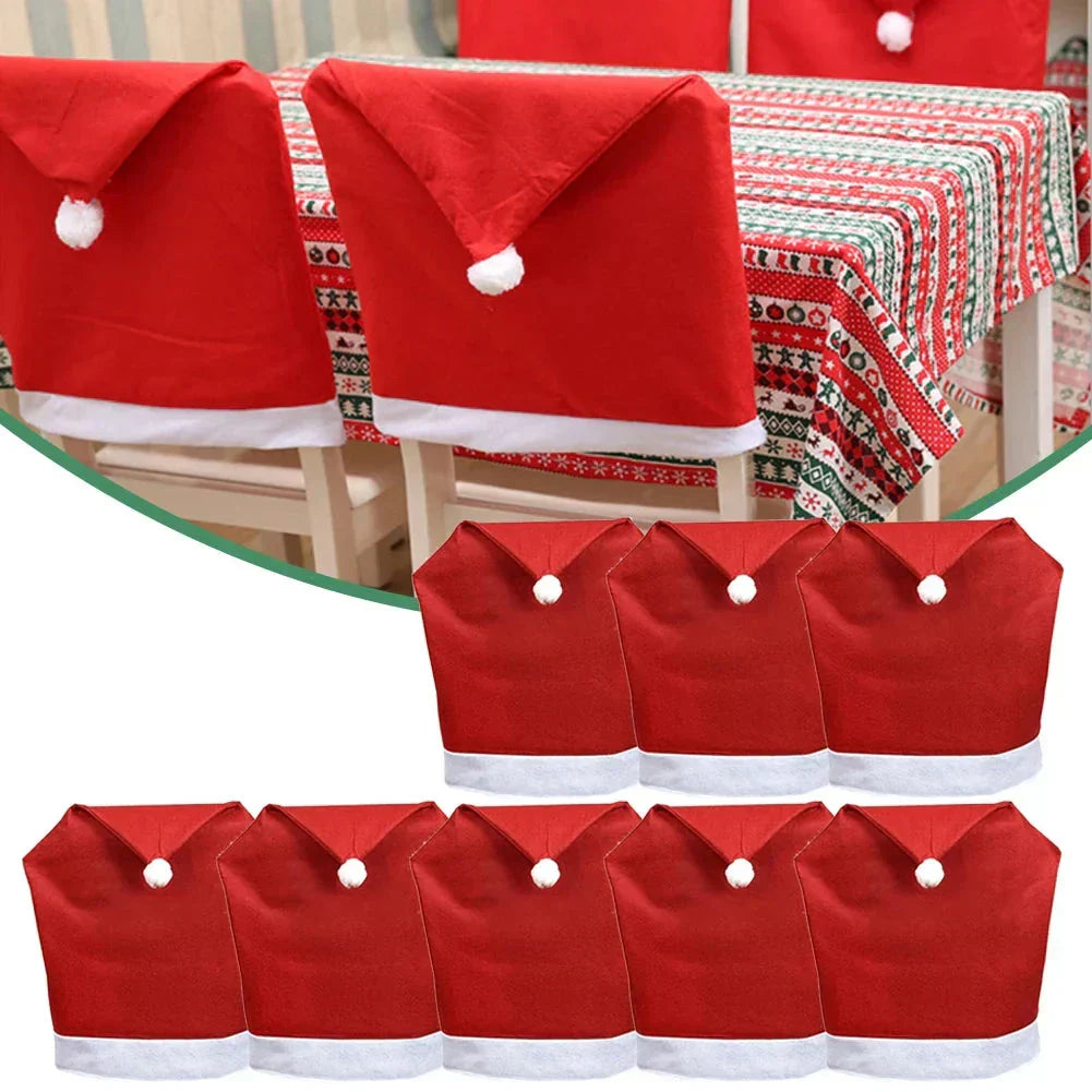 Enchanting Christmas Chair Covers for a Festive Table Glow