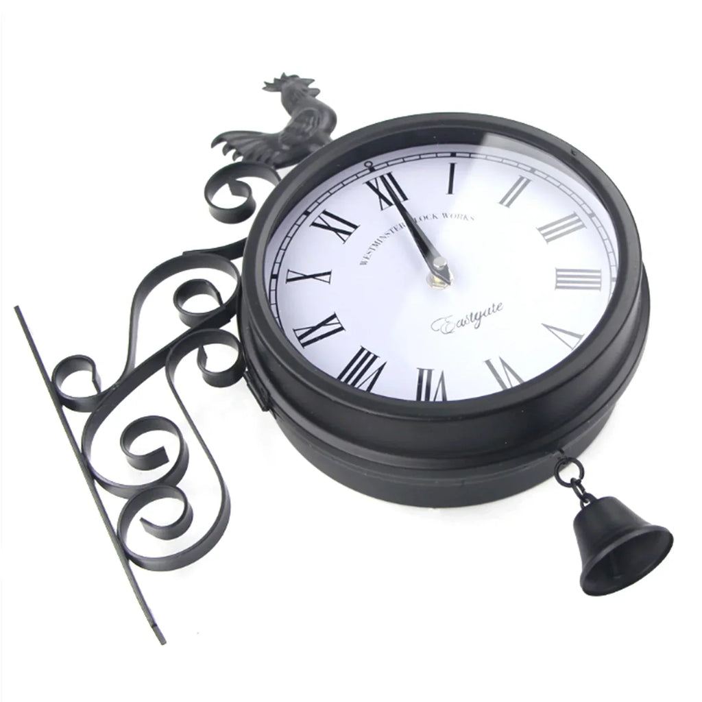 Dual-Sided Waterproof Wall Clock