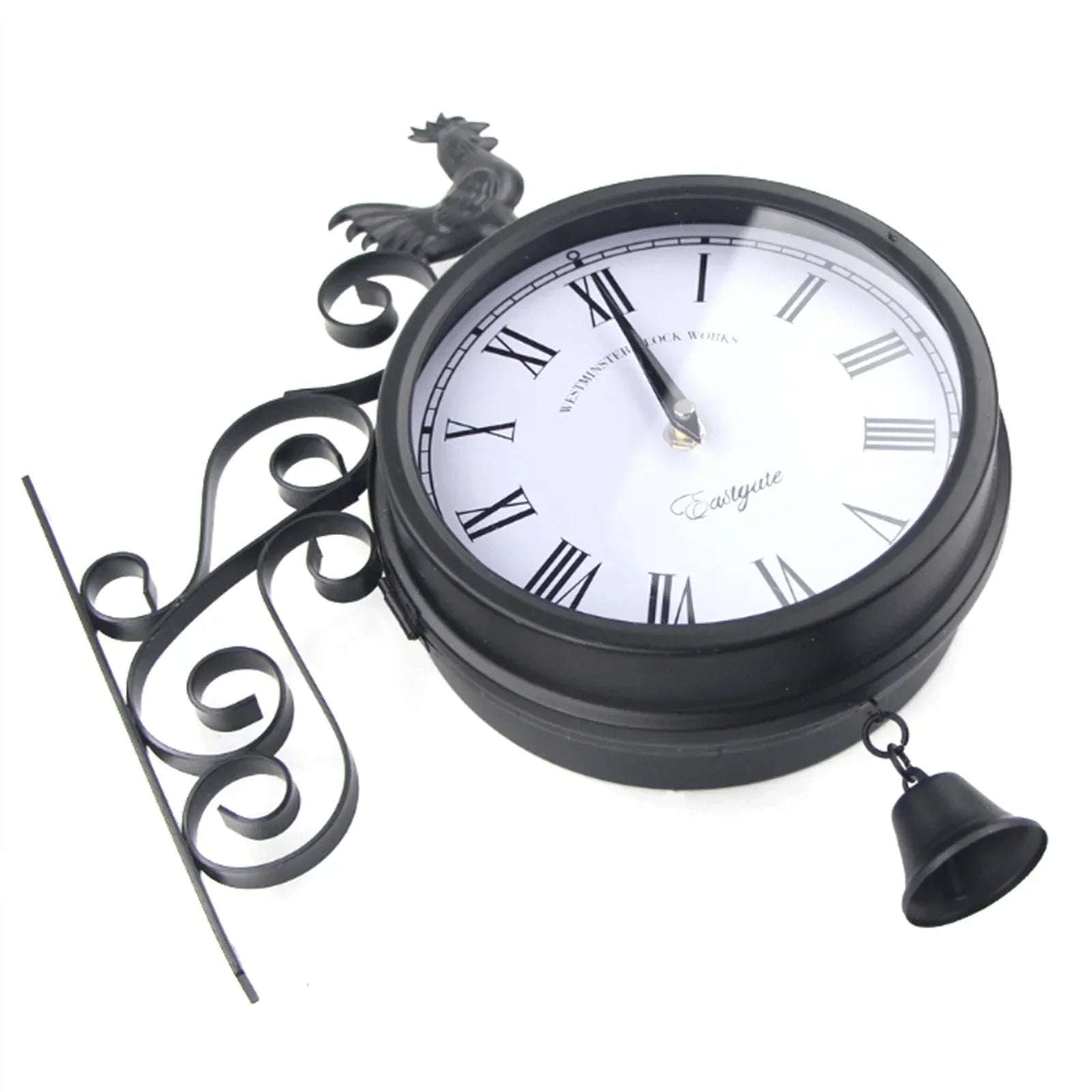 Dual-Sided Waterproof Wall Clock