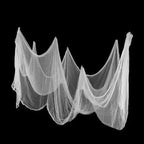 Spooky Black Gauze Hanging Decor for Halloween – Ideal for Walls, Fireplaces, and Doors