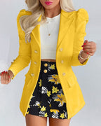 Naomi - Chic 2-Piece Blazer and Skirt Ensemble