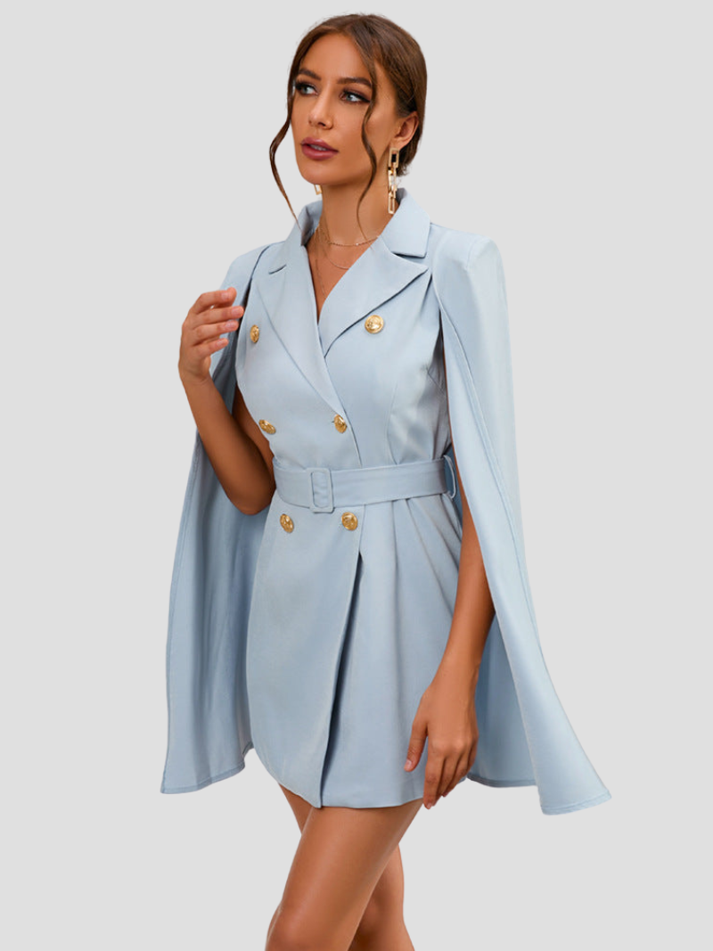 Aurora - Chic Cape Blazer Dress