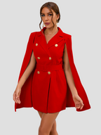 Aurora - Chic Cape Blazer Dress