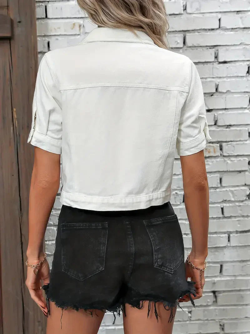 Lotte | Short Sleeve Denim Jacket