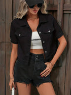 Lotte | Short Sleeve Denim Jacket