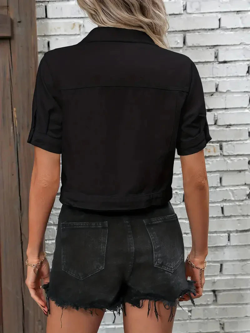 Lotte | Short Sleeve Denim Jacket