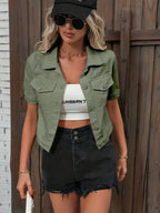 Lotte | Short Sleeve Denim Jacket