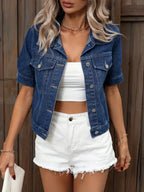 Lotte | Short Sleeve Denim Jacket