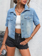 Lotte | Short Sleeve Denim Jacket