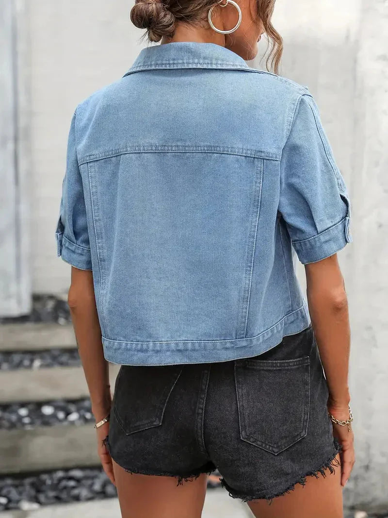Lotte | Short Sleeve Denim Jacket