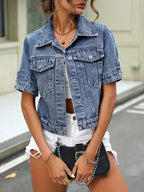 Lotte | Short Sleeve Denim Jacket