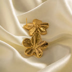 Sterre - Opulent Gold Floral Earrings