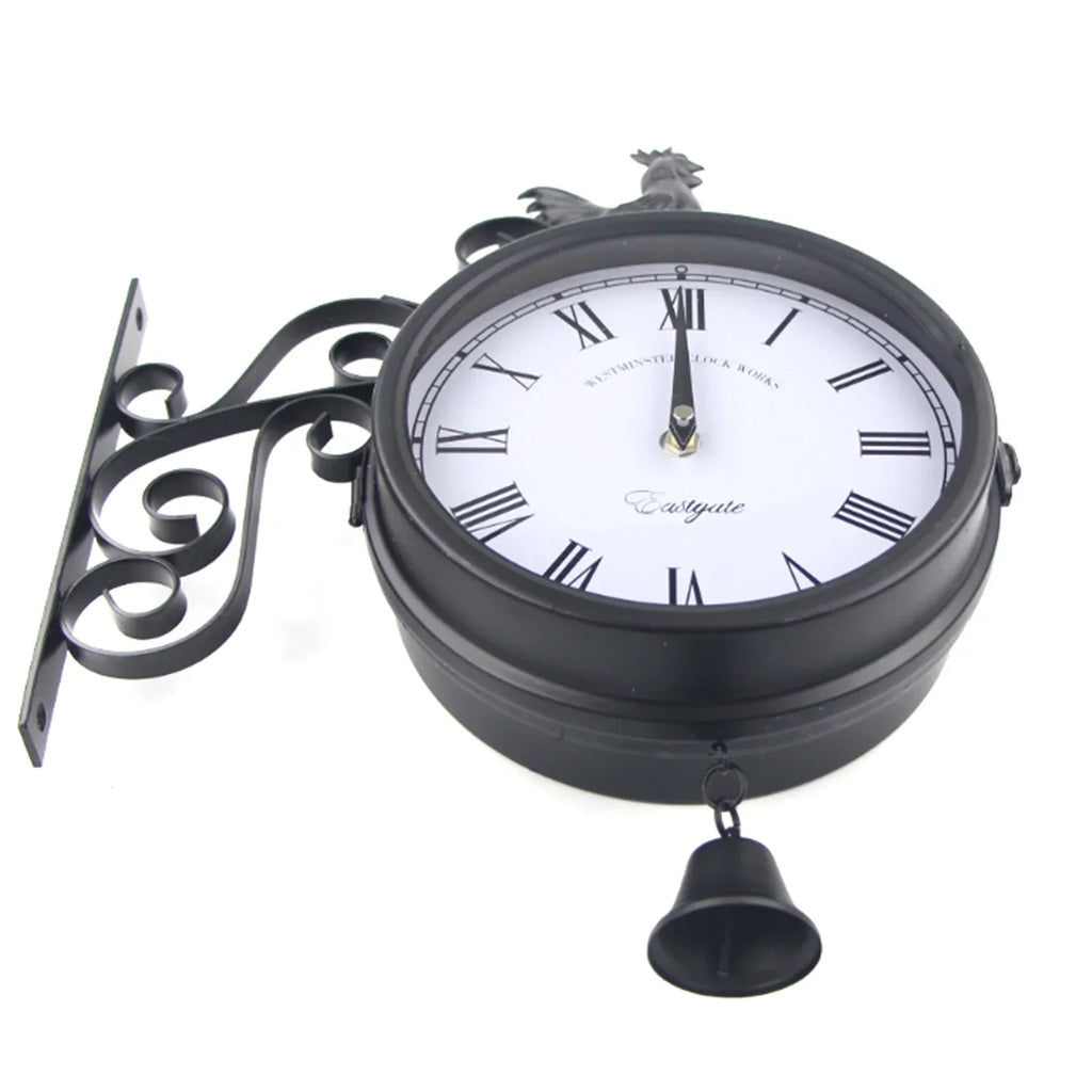 Dual-Sided Waterproof Wall Clock