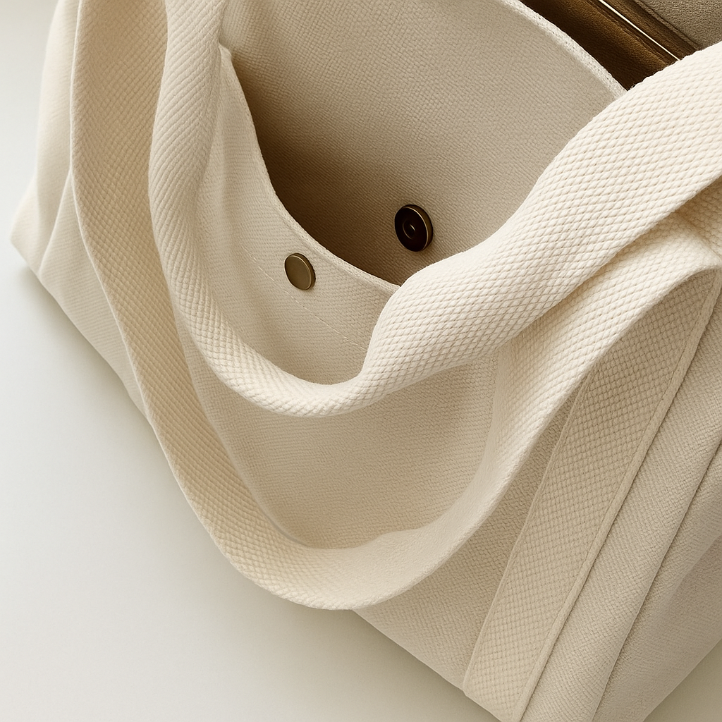 Cozy Canvas Tote Bag - Shoulder Style
