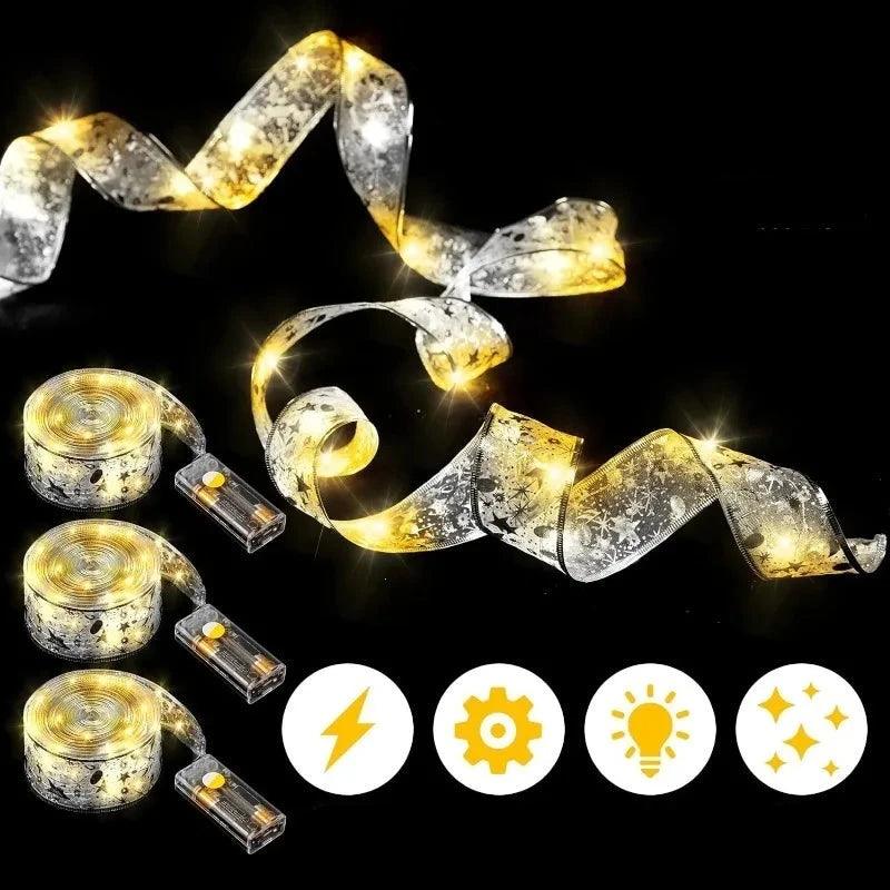Elegant LED Light Ribbon for Christmas Decor