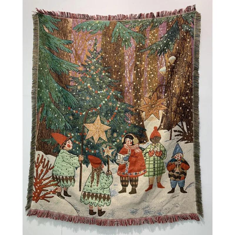 Nutcracker and Stars Christmas Blanket