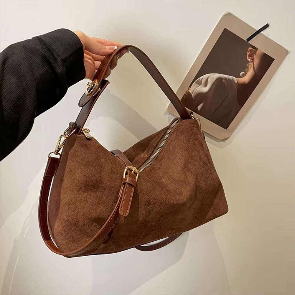 Elena Suede Handbag