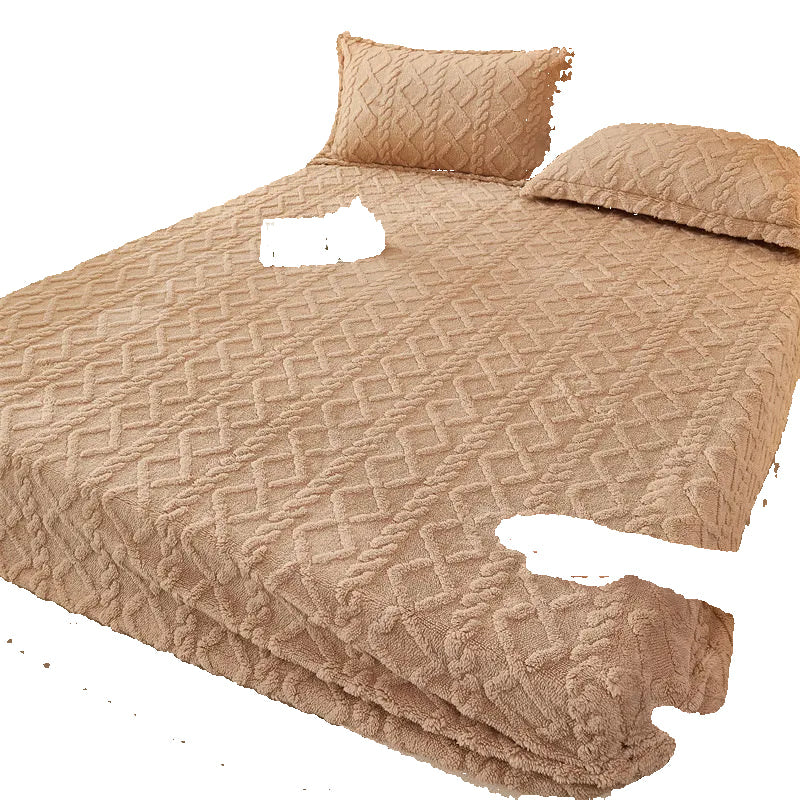 Cozy Thick Patterned Winter Flannel and Plush Blanket