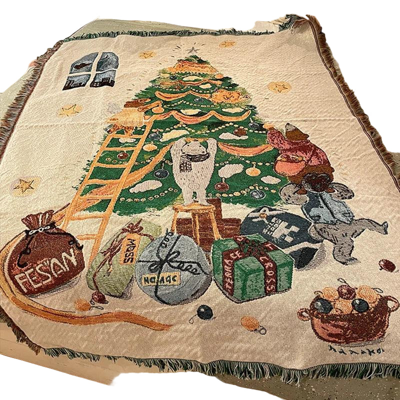 Nutcracker and Stars Christmas Blanket