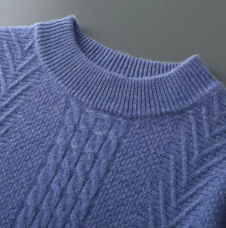 Cashmere Jumper with Mizar Pattern