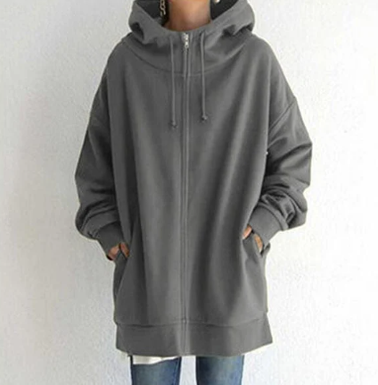 Zip-Up Women's Winter Hoodie