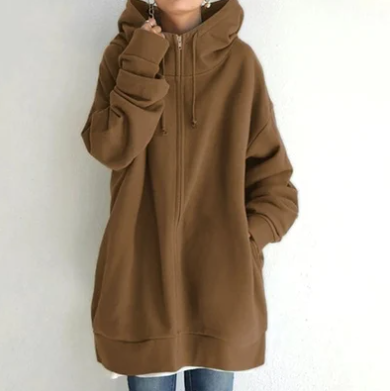 Zip-Up Women's Winter Hoodie