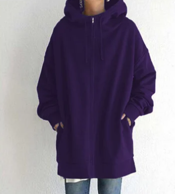 Zip-Up Women's Winter Hoodie