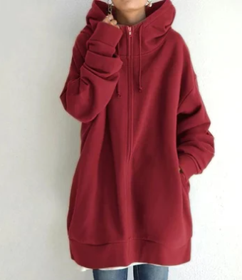Zip-Up Women's Winter Hoodie