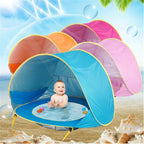 SunShell Kids' Tent with UV Protection and Mini Pool