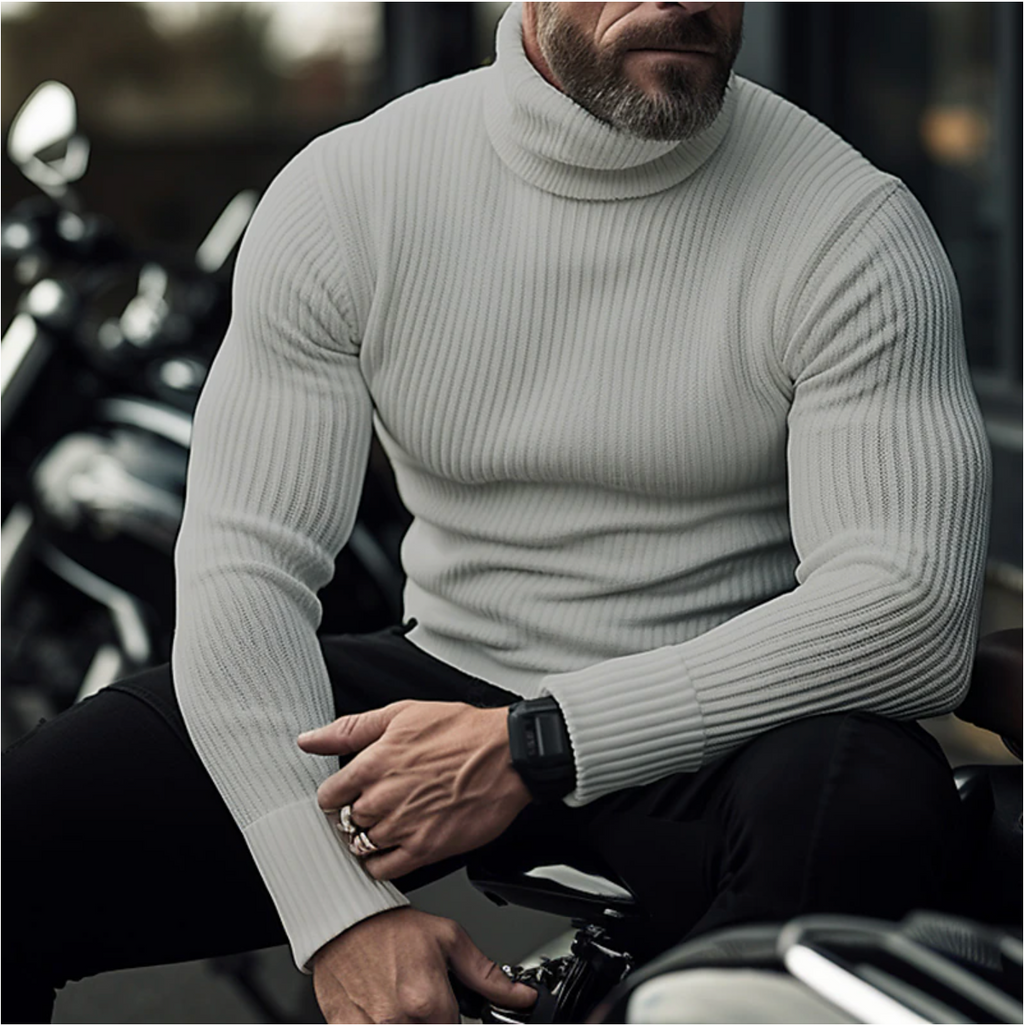 SAVARI | Stylish Men's Turtleneck Sweater