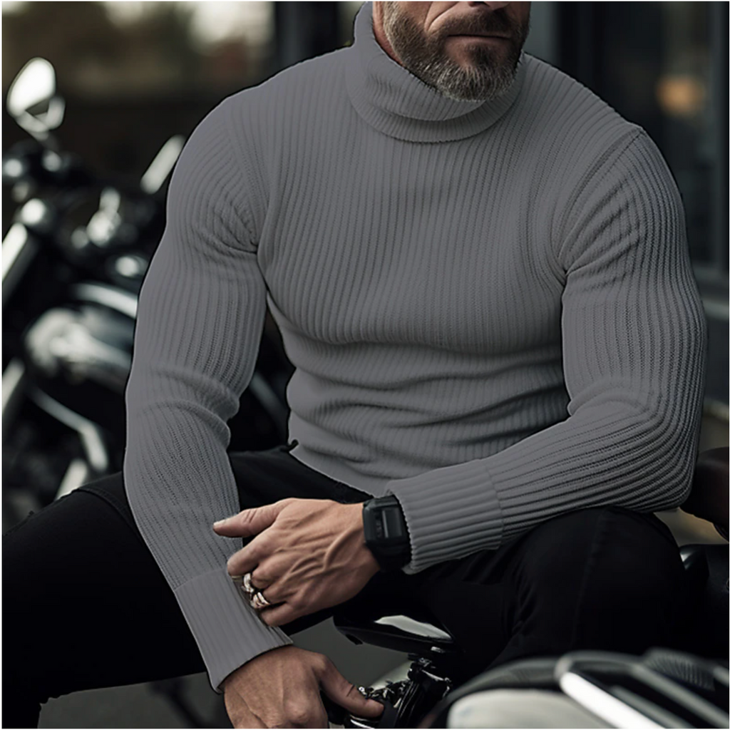 SAVARI | Stylish Men's Turtleneck Sweater