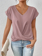 Isaura - V-Neck Draped Top