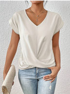 Isaura - V-Neck Draped Top