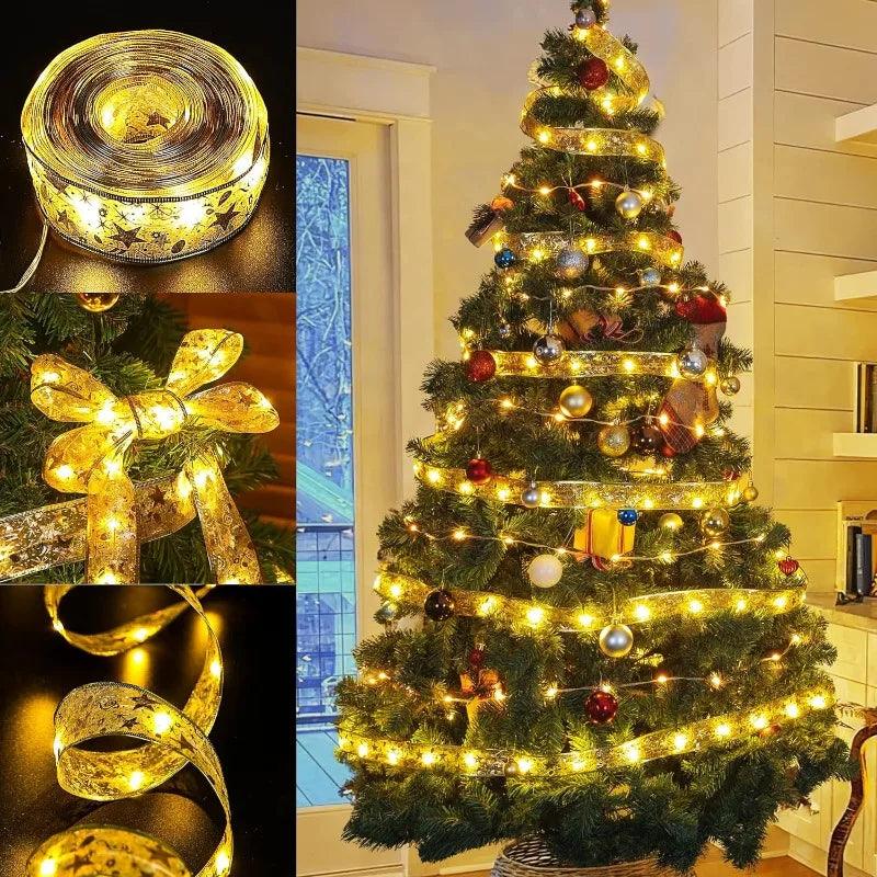 Elegant LED Light Ribbon for Christmas Decor