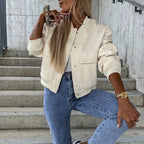 Linde Women's Casual Bomber Jacket